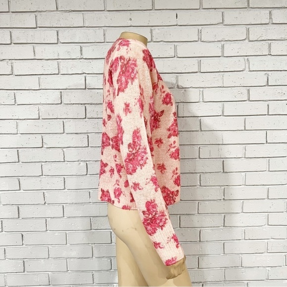 J.Crew Women’s Brushed Wool Rose Garden Crewneck Sweater - Picture 6 of 10